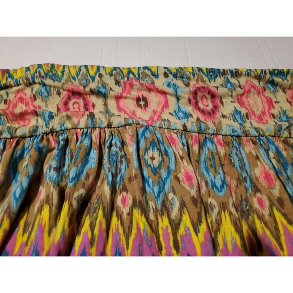 Lane Bryant Size 18/20 Stretch Colorful Argyle Tribal Diamond Print Mini Skirt - Picture 2 of 7
